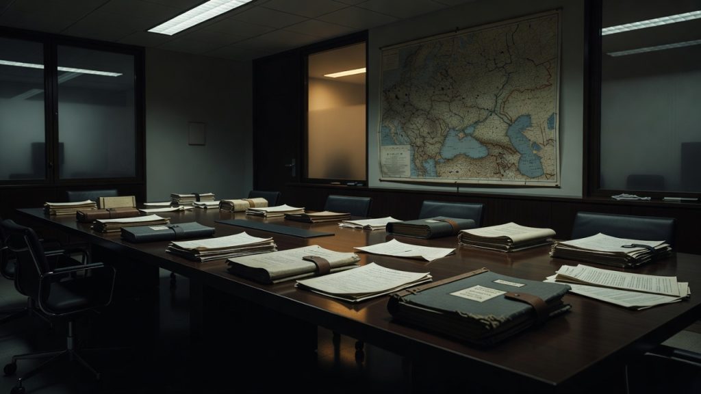 Empty Geneva conference room for BWC confidence-building measures — ConspiracyRealist.com