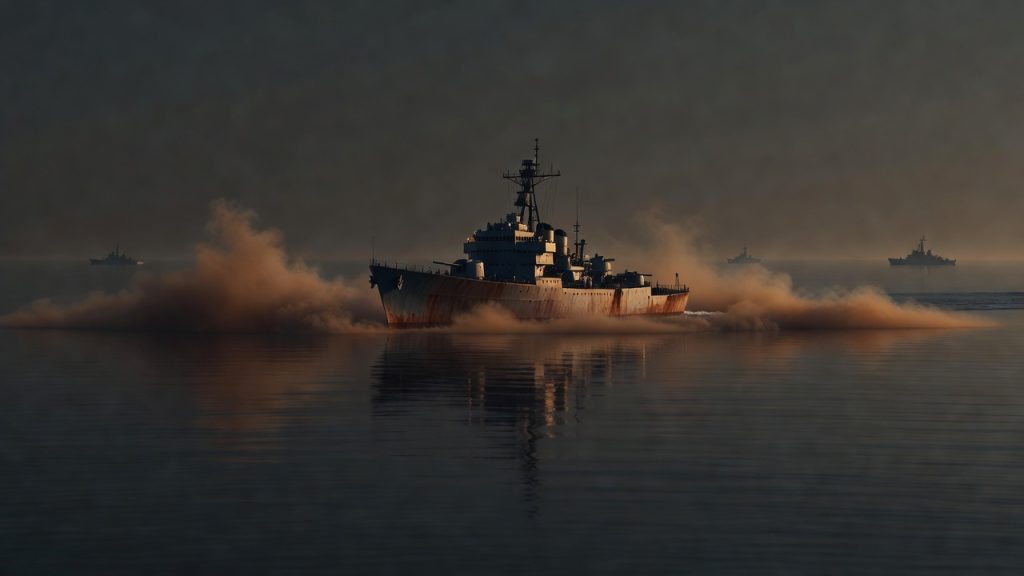 1960s Navy destroyer in simulated chemical cloud during Project SHAD High Low — ConspiracyRealist.com