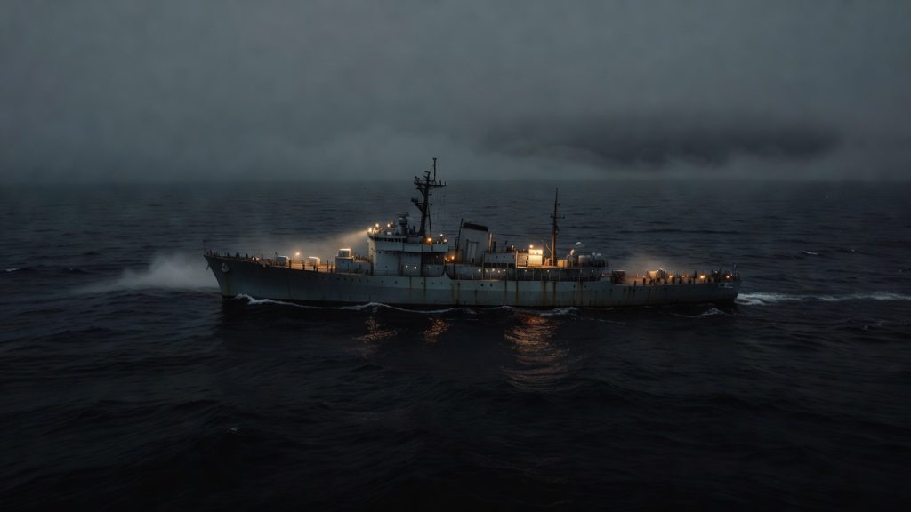 Project SHAD Navy test ship at sea — ConspiracyRealist.com