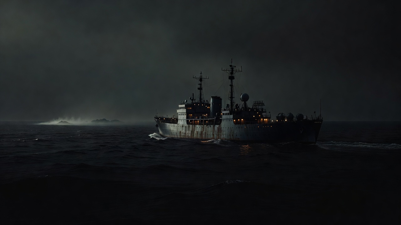 USS George Eastman at sea during Project SHAD — ConspiracyRealist.com