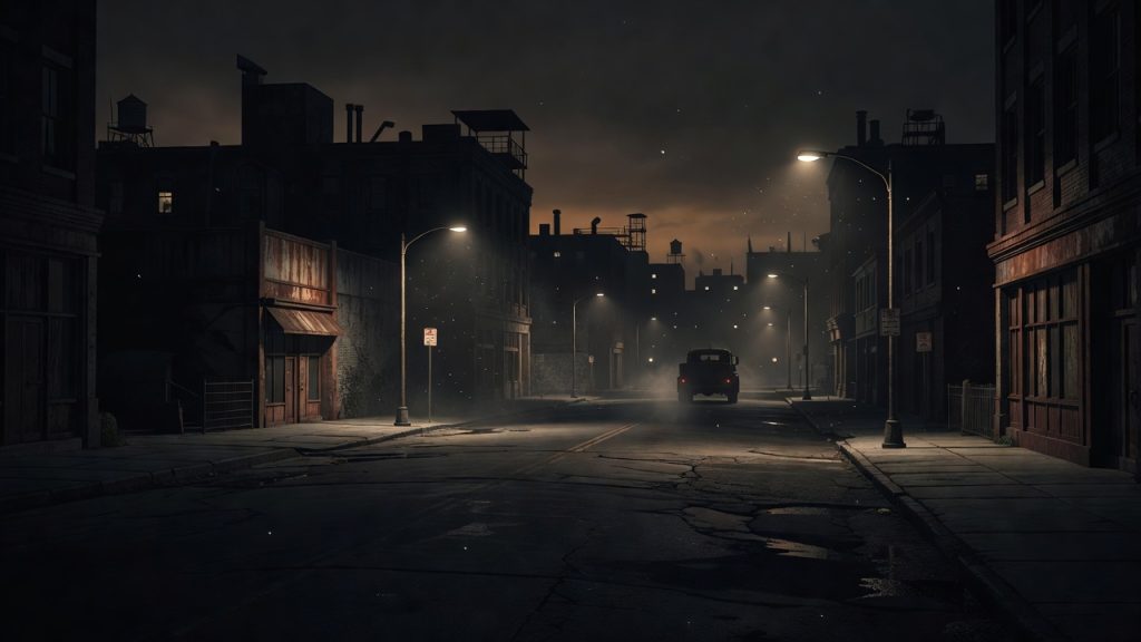 Cold War zinc cadmium sulfide test haze over an empty city street — ConspiracyRealist.com