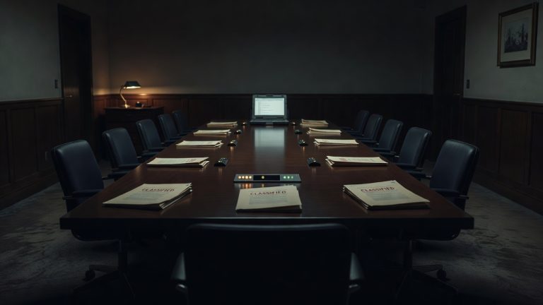 Empty Geneva conference room for BWC confidence-building measures reforms — ConspiracyRealist.com