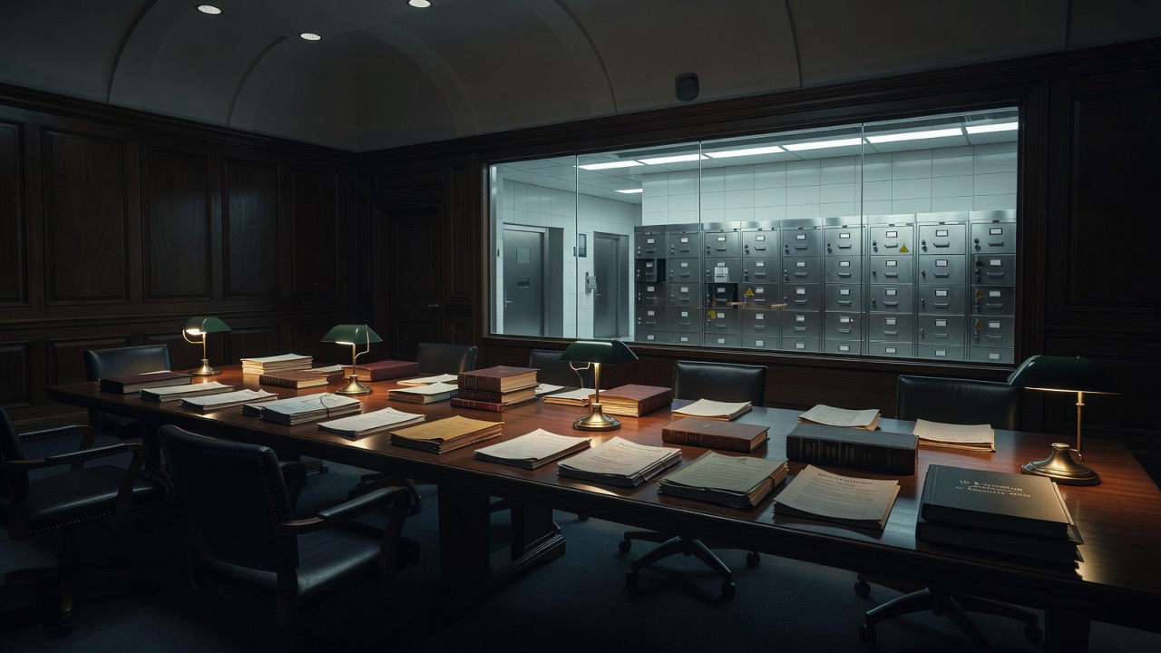 Dim Geneva treaty chamber and sealed biotech files for a Mahley 37 objections deep dive — ConspiracyRealist.com