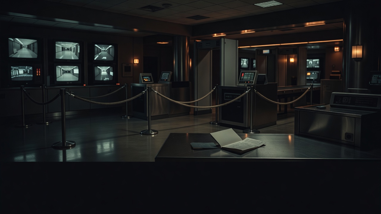 Empty airport checkpoint for DHS TRIP watchlist redress — ConspiracyRealist.com