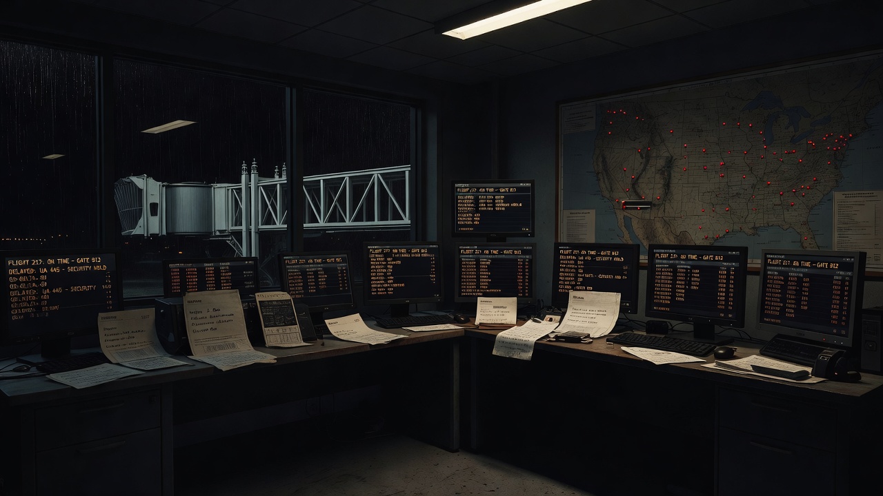 Empty TSA operations center representing OCIMS Quiet Skies reporting — ConspiracyRealist.com