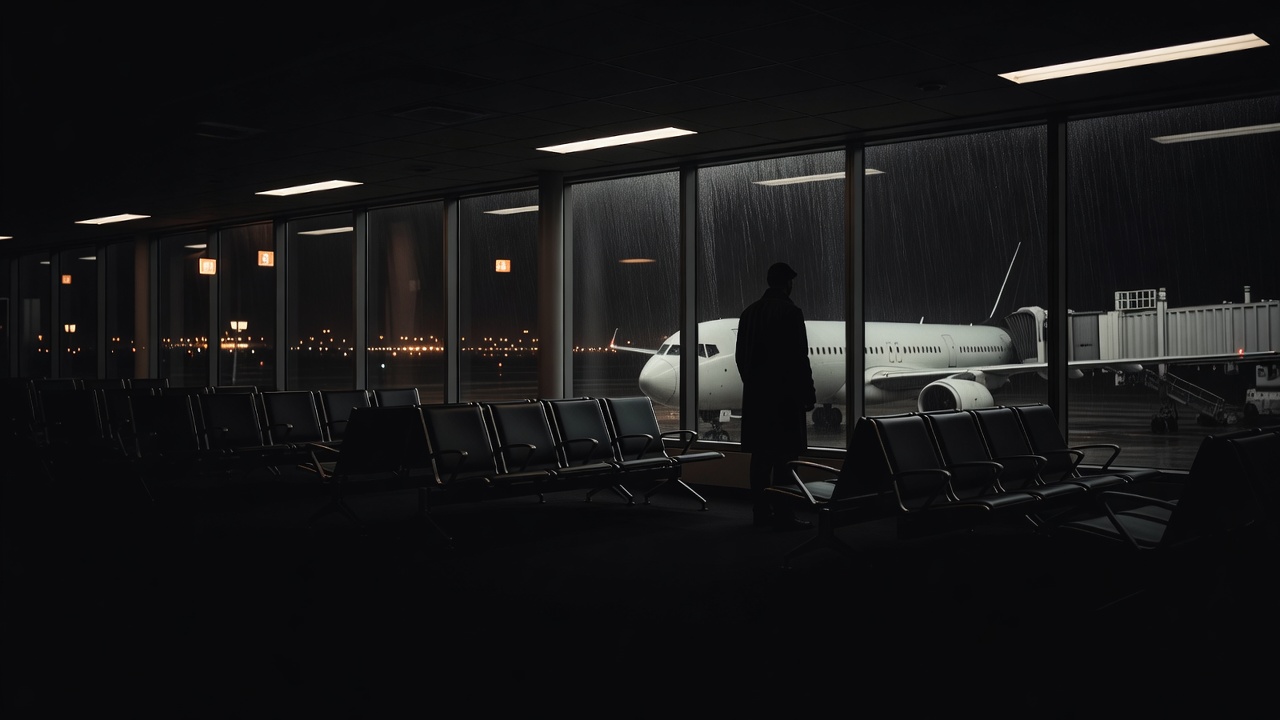 Airport gate scene evoking Quiet Skies checklist surveillance — ConspiracyRealist.com