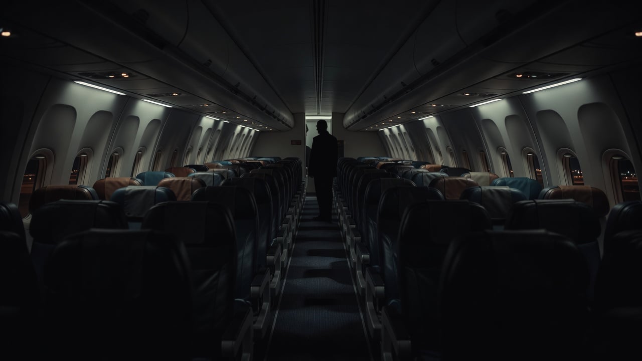 Shadowed aircraft cabin representing Special Mission Coverage Quiet Skies surveillance — ConspiracyRealist.com